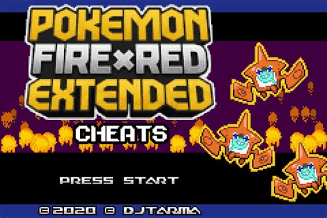 Pokemon FireRed Extended Cheats .